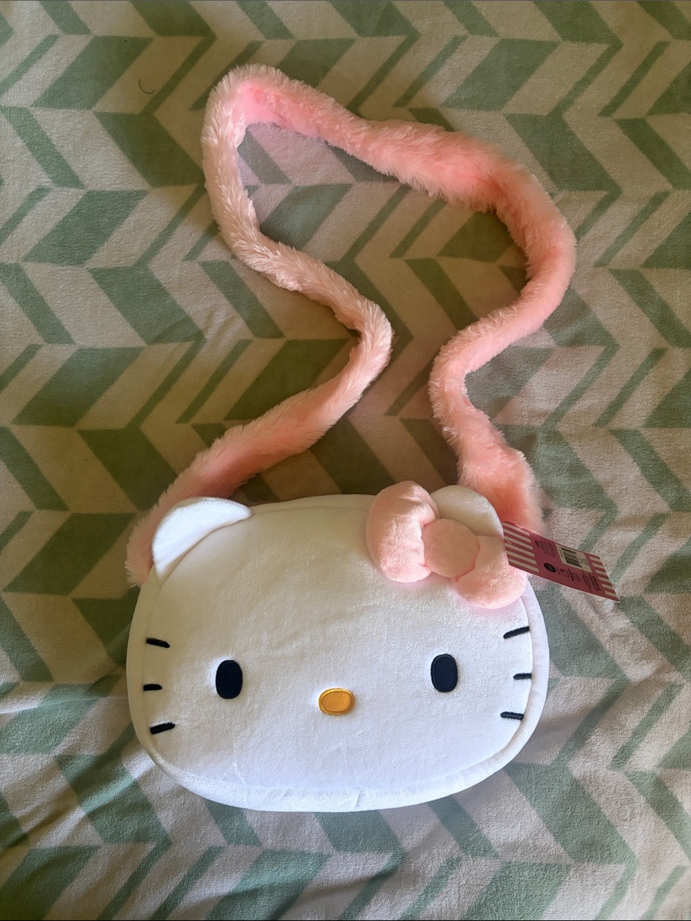 Hello Kitty Plush Crossbody Purse